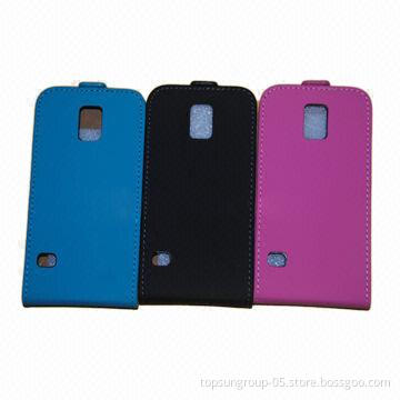 Leather flip case for Samsung galaxy s5